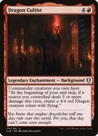Dragon Cultist [Commander Legends: Battle for Baldur's Gate]