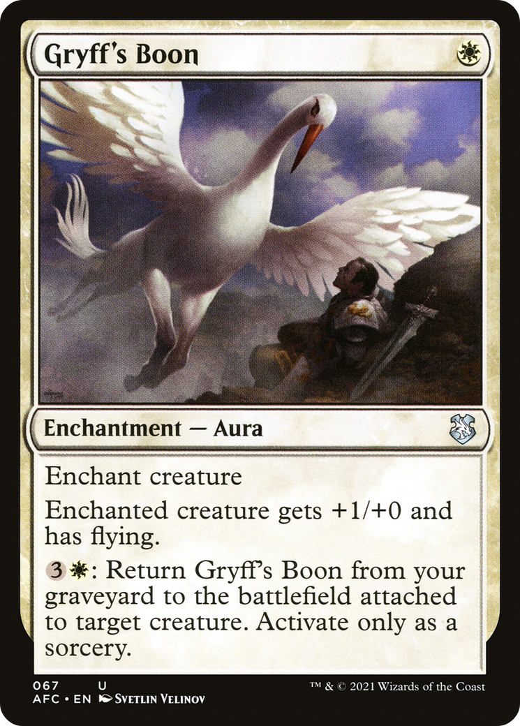 Gryff's Boon [Dungeons & Dragons: Adventures in the Forgotten Realms Commander]