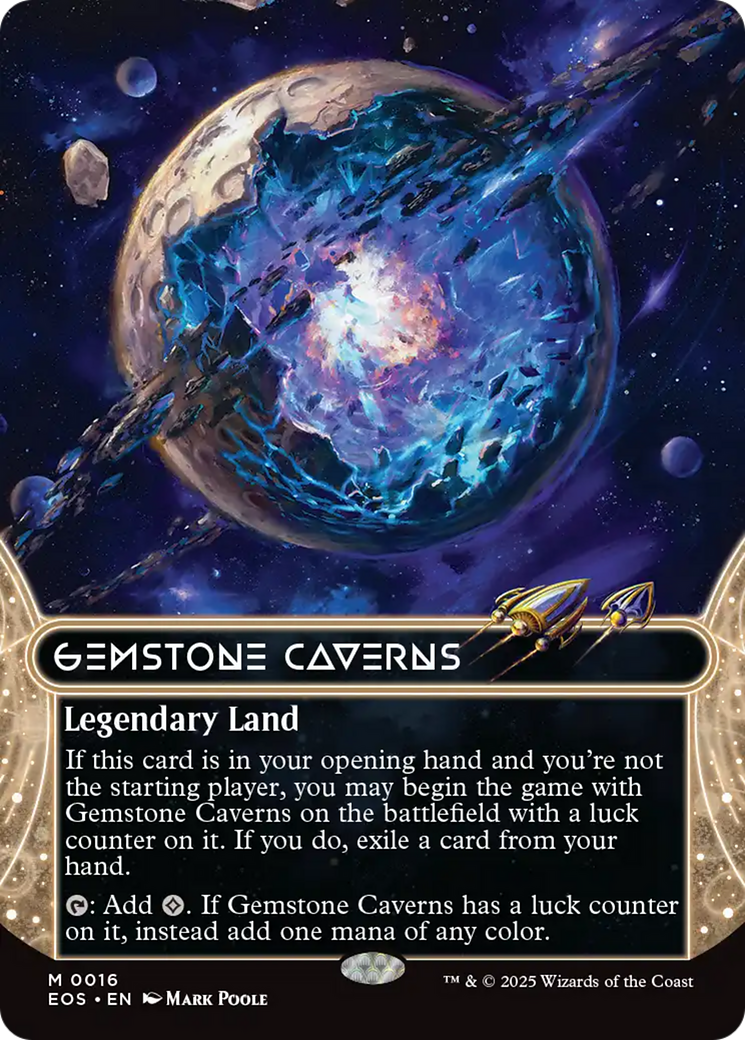 Gemstone Caverns (0016) (Borderless) [Edge of Eternities: Stellar Sights]