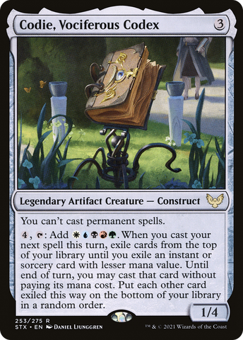 Codie, Vociferous Codex [Strixhaven: School of Mages]