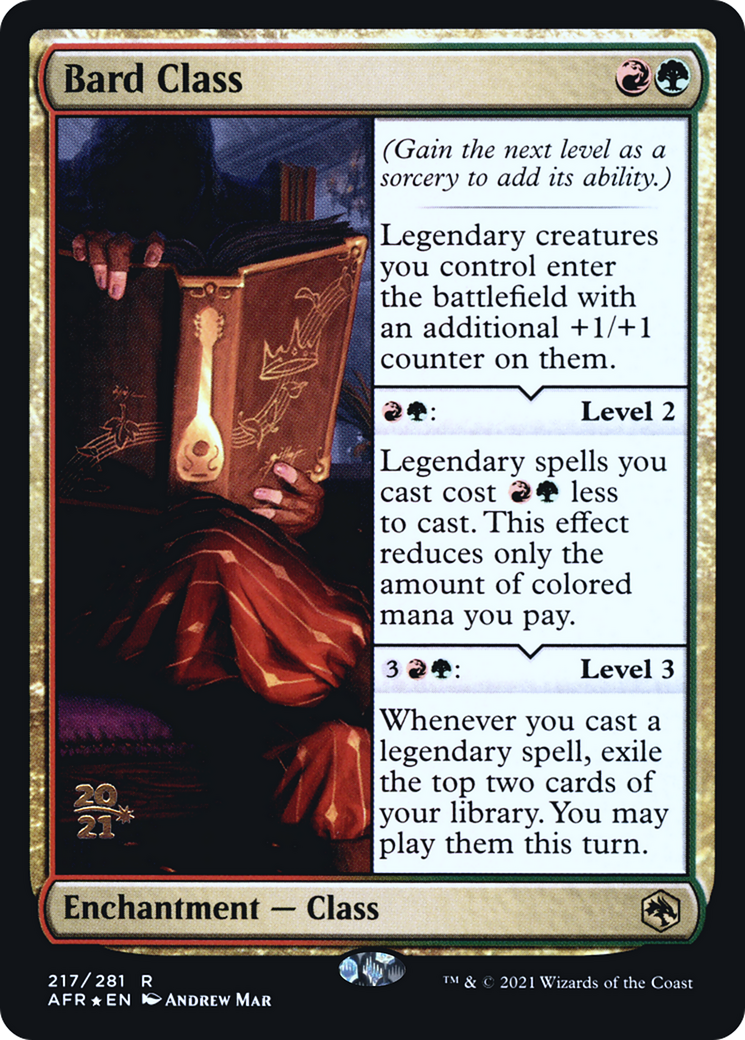 Bard Class [Dungeons & Dragons: Adventures in the Forgotten Realms Prerelease Promos]