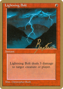 Lightning Bolt (George Baxter) [Pro Tour Collector Set]