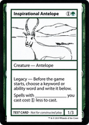 Inspirational Antelope (2021 Edition) [Mystery Booster Playtest Cards]