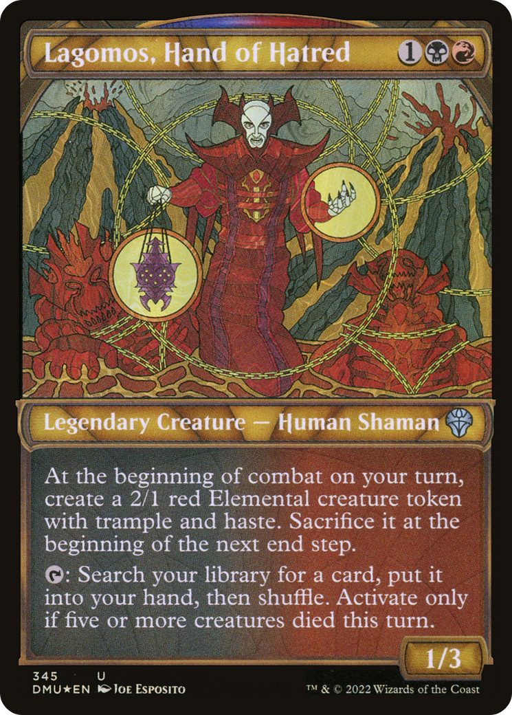 Lagomos, Hand of Hatred (Showcase Textured) [Dominaria United]
