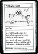 Pithing Spyglass (2021 Edition) [Mystery Booster Playtest Cards]