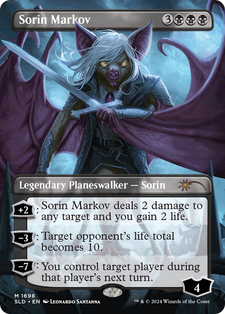 Sorin Markov (SLD-1698) - Secret Lair Drop (Borderless) Foil