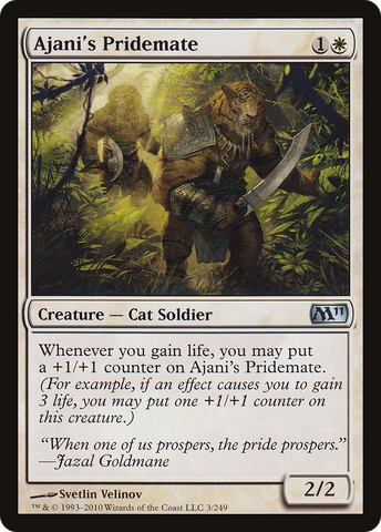 Ajani's Pridemate [Magic 2011]