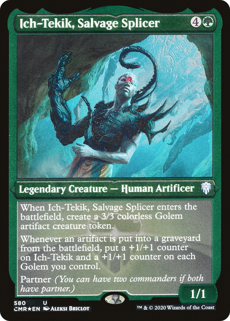 Ich-Tekik, Salvage Splicer (Foil Etched) (CMR-580) - Commander Legends Etched Foil