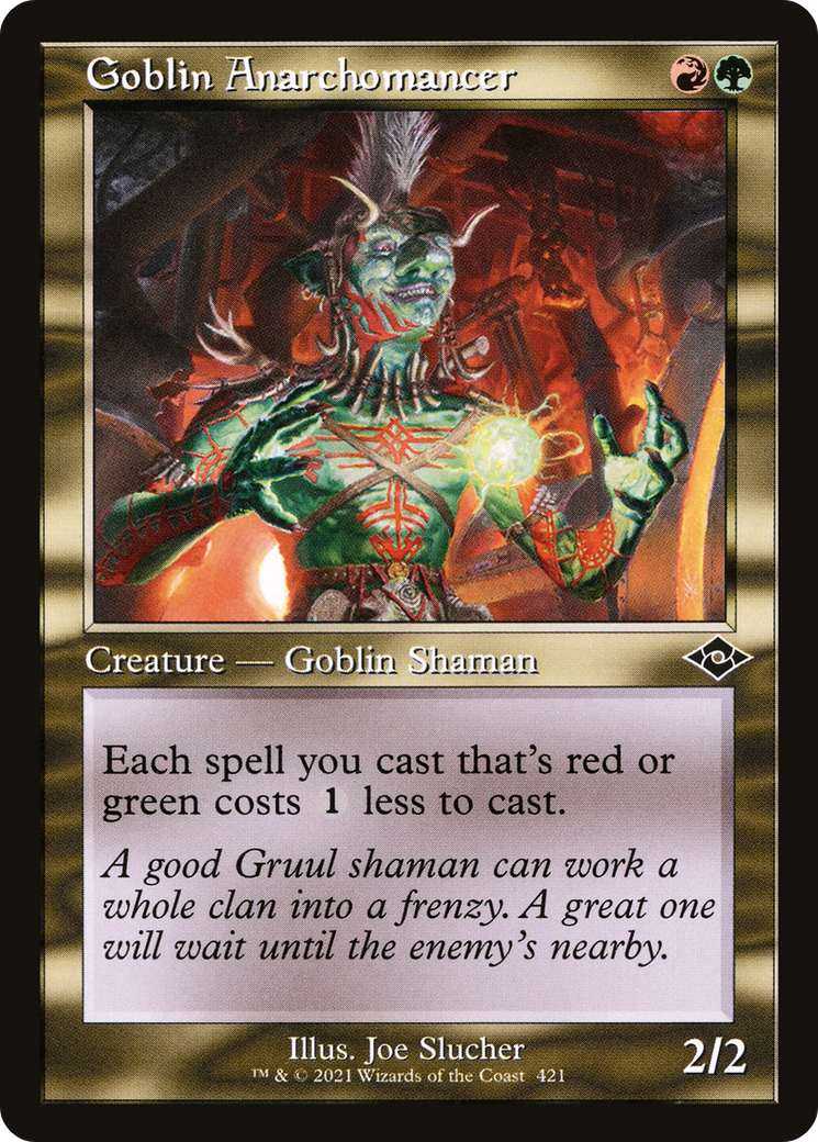 Goblin Anarchomancer (Retro Frame) (MH2-421) - Modern Horizons 2 Etched Foil