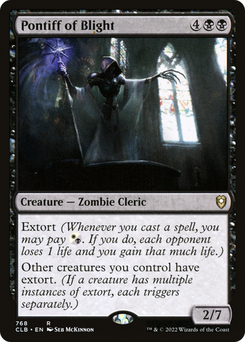 Pontiff of Blight [Commander Legends: Battle for Baldur's Gate]