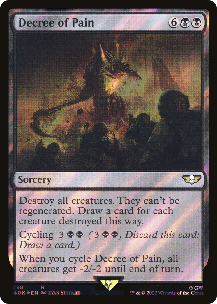 Decree of Pain (Surge Foil) [Warhammer 40,000]