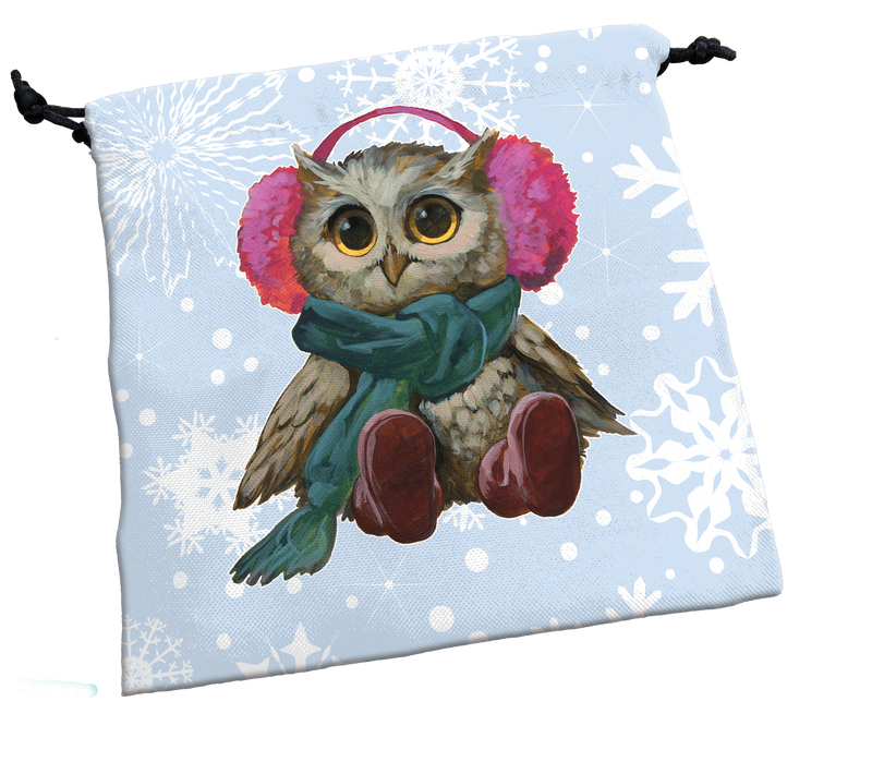 SJG - Festive Owls Dice Bag