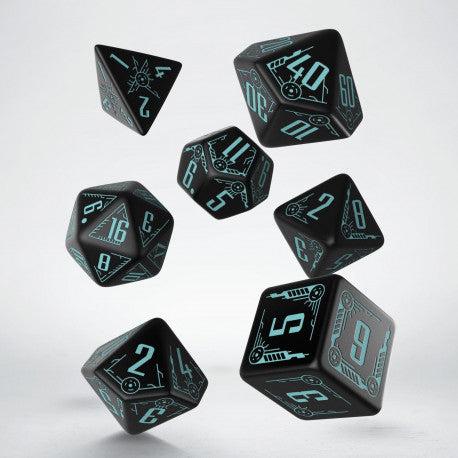 Galactic Dice Set: Black and Blue