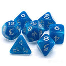 Die Hard Dice 7 Die RPG Dice Set: Elessia Wish Song w/ Silver