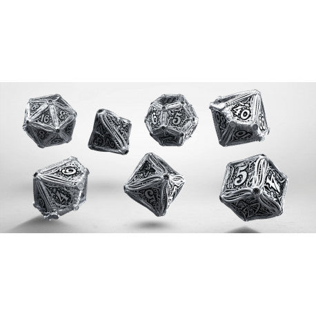 Call of Cthulhu Dice Set: SIlver Metal