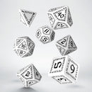 Runic Dice Set: Black and White