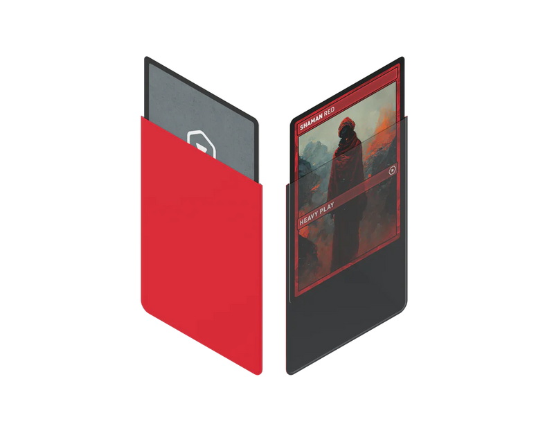 Heavy Play: CURV Sleeves: Shaman Red (100)