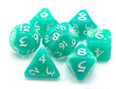 Die Hard Dice 7 Die RPG Dice Set: Elessia Shady Vale w/ White