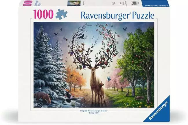 Ravensburger: 1000 Pieces: Deer at Day and Night