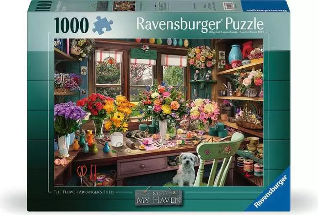 Ravensburger: 1000 Pieces: The Flower Arranger's Shed