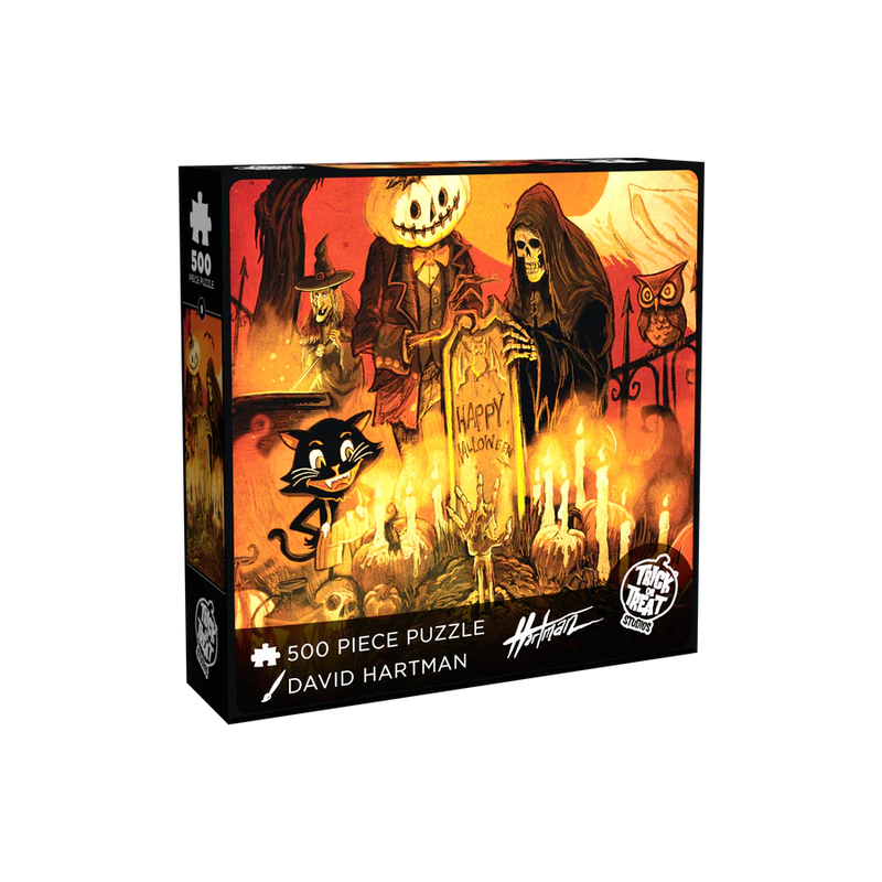 Trick or Treat: Puzzle 500 piece: David Hartman: Halloween at the Cemetery