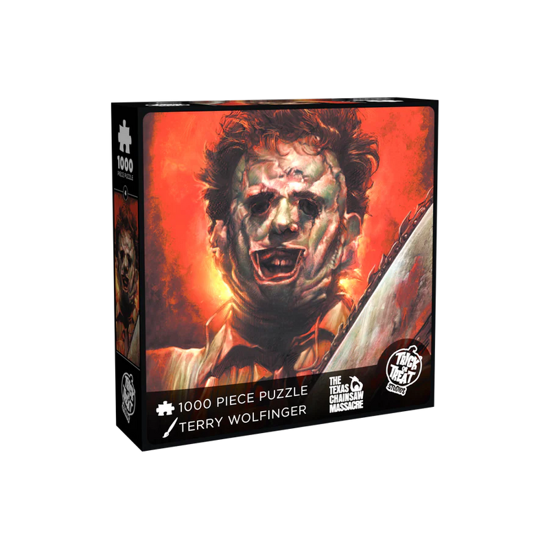 Trick or Treat: Puzzle 1000 piece: Terry Wolfinger: The Texas Chainsaw Massacre