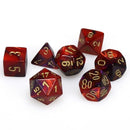 Chessex Gemini: Purple-Red/Gold 7 Dice Set