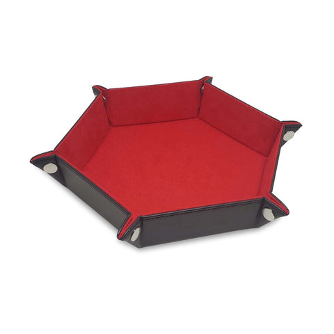 BCW Hexagon Dice Tray LX - Red