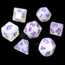 Die Hard Dice 7 Die RPG Dice Set: Purple Moonstone