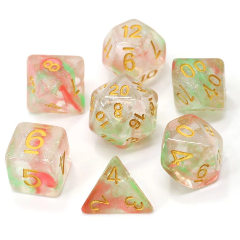 Die Hard Dice 7 Die RPG Dice Set: Luminous Orchid