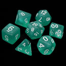 Die Hard Dice 7 Die RPG Dice Set: Hakuro w/ White