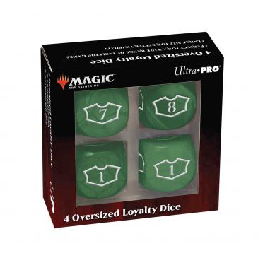 Ultra Pro Deluxe 22MM Black Mana Loyalty Dice Set - Forest