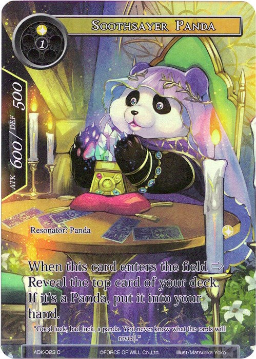 panda deck yugioh Soothsayer Panda (Full Art) (ADK-023) [Advent of the Demon King]