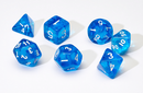 Sirius Dice: 7 Die Set: Translucent Blue Resin