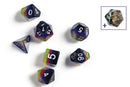 Sirius Dice: 7 Die Set: Translucent Pink, Green and Blue