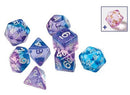 Sirius Dice: 7 Die Set: Semi-Translucent - Violet Betta