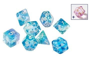 Sirius Dice: 7 Die Set: Semi-Translucent - Emerald Waters