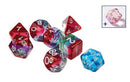 Sirius Dice: 7 Die Set: Semi-Translucent - Watermelon