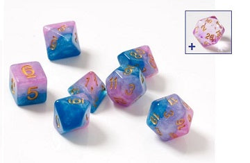Sirius Dice: 7 Die Set: Semi-Translucent - Baby Gummies