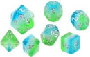 Sirius Dice: 7 Die Set: Blue Hawaiian Dice Set