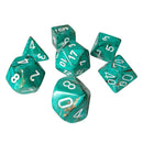 Chessex Marble: Oxi-Copper/White 7 Dice Set