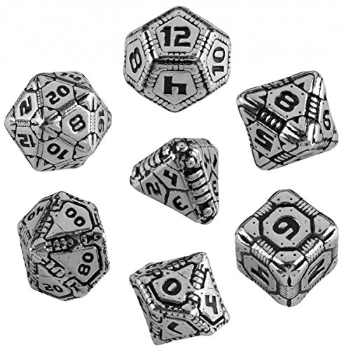 Q Workshop Metal Dice - Tech RPG Set