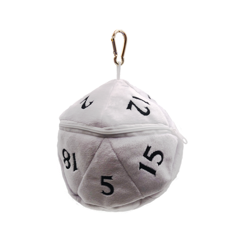 Ultra PRO: Dice Bag - Plush D20 (White)