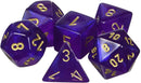 Chessex Borealis: Royal Purple/Gold 7 Dice Set