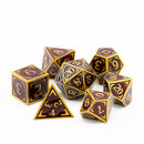 Die Hard Dice 7 Die Metal Dice Set: Reticle Uchronia Nouveau
