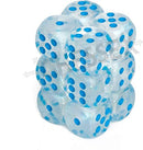 Chessex Borealis: 16MM D6 Icicle/Light Blue (12)