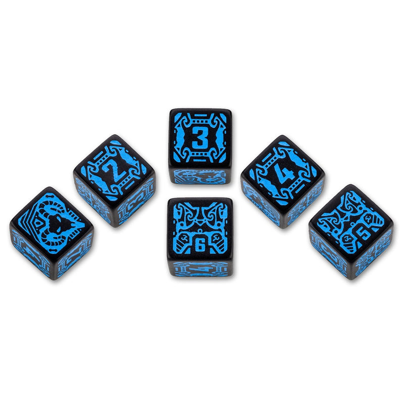 Q Workshop Dice Set - Shadowrun Spellcaster 7 Dice Set