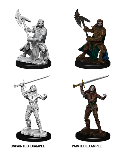 Wizkids: Nolzur's Marvelous Miniatures: Half-Orc Fighter