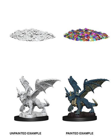 Wizkids: Nolzur's Marvelous Miniatures: Blue Dragon Wyrmling
