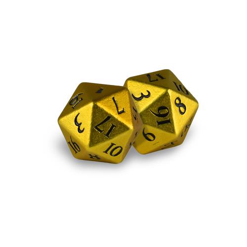 Ultra Pro Heavy Metal D20 Dice Set - Gold